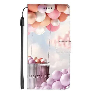  Piele Caz Pentru Huawei Y9A Y9S Y9 2018 Y6 Y9 Prim-2019 Carte Flip Cover Portofel de Lux Telefon Saci de Moda Model Sloturi pentru Carduri