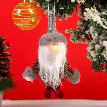  Plus Ornamente de Crăciun,Pom de Crăciun de Pluș Agățat Decoratiuni Mos craciun/Elk/om de Zăpadă, Ornamente pentru Pomul Pandantiv Petrecere de Vacanță Decoruri