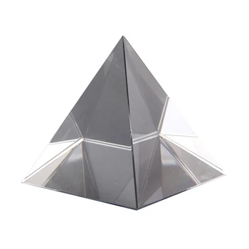  Prisma Optică Piramida de Sticlă de 40Mm Mare Dreptunghiulară Poliedru Potrivit Pentru Predare Experimente