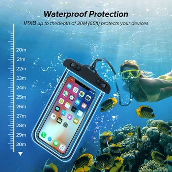  PVC Universal de Telefon rezistent la apa Caz rezistent la Apă Sac de Acoperire Mobile Pentru iPhone 12 11 Pro Max 8 7 Huawei, Xiaomi Redmi Samsung