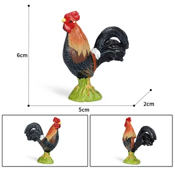  Simulare Swan Turcia Sălbatice Păsări De Curte Animale Model Figurine De Acțiune Cocoșul Galic Figurine In Miniatura Jucarii Educative Copil Cadou