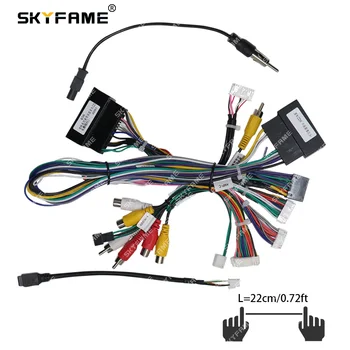  SKYFAME Masina 16pin Cablaj Adaptor Canbus Cutie Decodor Pentru Ford F150 Raptor Android Radio Cablu de Alimentare
